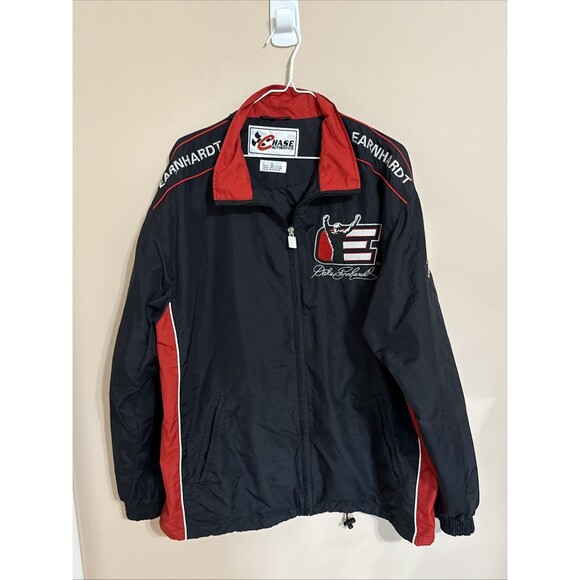 Chase Authentics Other - Chase Authentic’s Jacket Dale Earnhardt Black Red Intimidator 7 Time Champ Large